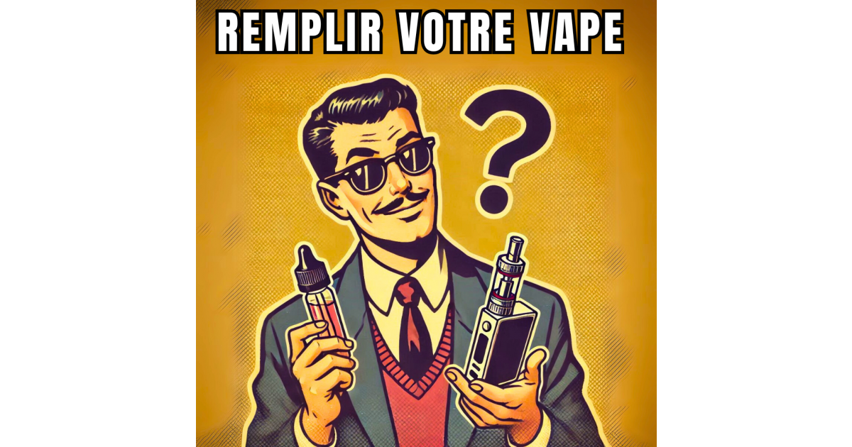 Comment remplir ma cigarette électronique