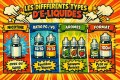 Infographie expliquant les différents types d’e-liquides : avec ou sans nicotine, ratio PG/VG, arômes et formats
