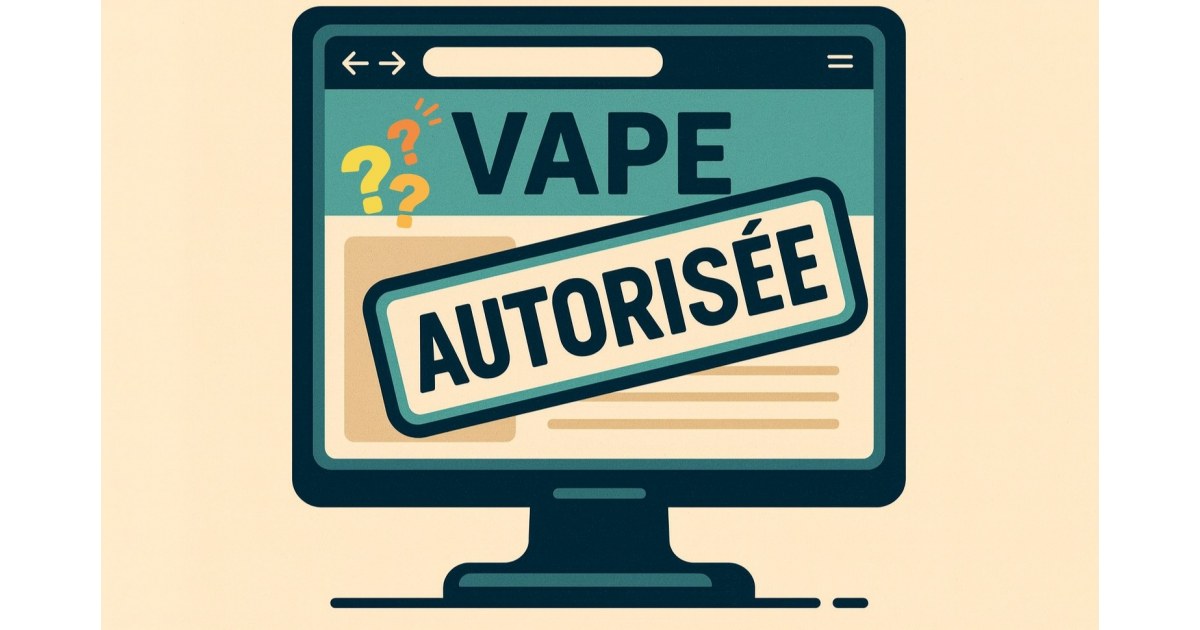 Illustration rétro sur ordinateur annonçant la vape autorisée après la suppression de l’article 23 du PLF.