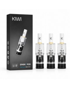 Lot de 3 cartouches KIWI Spark 2 en 0,8 ou 1,2 ohm
