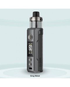 Pod Drag S2 Voopoo, cigarette électronique polyvalente pour MTL et RDL, couleur "Grey Metal"