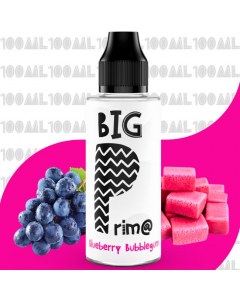 e-liquide blueberry bubblegum 70vg 30pg 100ml Big Prim@