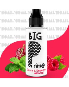 e-liquide cherry raspberry menthol 70vg 30pg 100ml Big Prim@