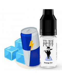 E-liquide Red Grape Ice TUFF PUFF 10ml, illustré avec une grappe de raisin rouge et des glaçons, pour une expérience fruitée et givrée au goût de raisin frais intense.