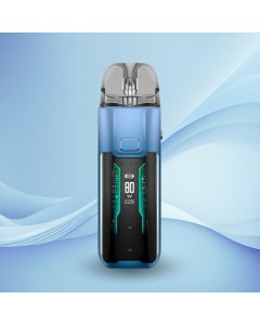 Pod Vaporesso Luxe XR MAX avec écran LED et boutons tactiles, couleur bleue

