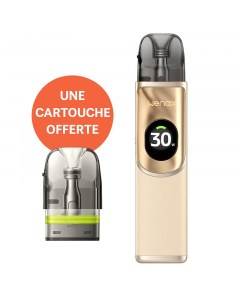 Pod Wenax Q2 Geekvape avec une cartouche offerte – kit pod doré 30W avec écran OLED et cartouche Q incluse