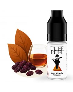Flacon d’e-liquide Rum and Raisin Tobacco TUFF PUFF 10ml – saveur tabac, rhum et raisin sec