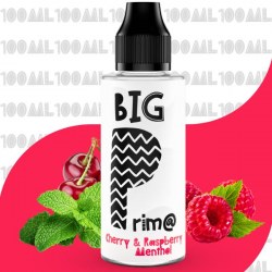 e-liquide cherry raspberry menthol 70vg 30pg 100ml Big Prim@