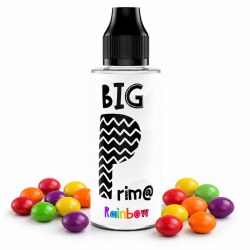 E-liquide bonbon fruité 100ml avec bonbons colorés