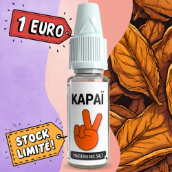 E-liquide 10ml Kapaï, saveur maidens, sel de nicotine, prix 1 euro, avec stock limité