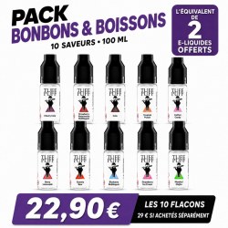 Pack Bonbons et Boissons TUFF PUFF avec 10 e-liquides à 22,90 €
