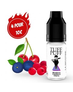E-liquide goût puff Blueberry cranberry cherry 10ml aux sels de nicotine TUFF PUFF