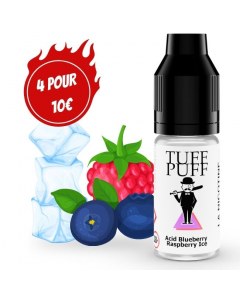E-liquide goût puff blueberry raspberry ice 10ml aux sels de nicotine TUFF PUFF