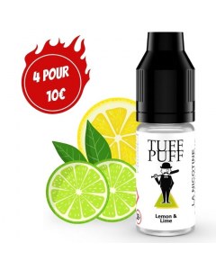 E-liquide goût puff Lemon Lime 10ml aux sels de nicotine TUFF PUFF