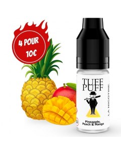 E-liquide goût puff Pineapple Peach Mango 10ml aux sels de nicotine TUFF PUFF