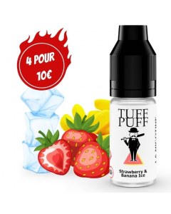 E-liquide goût puff strawberry banana ice 10ml aux sels de nicotine TUFF PUFF