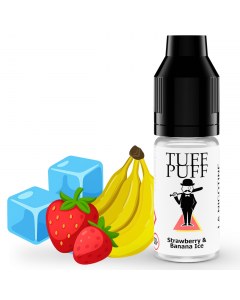 E-liquide goût puff strawberry banana ice 10ml aux sels de nicotine TUFF PUFF