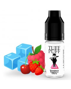 E-liquide goût puff strawberry raspberry cherry ice 10ml aux sels de nicotine TUFF PUFF
