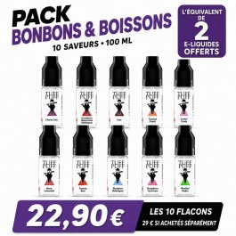 PACK Bonbons & Boissons TUFF PUFF – 10 saveurs