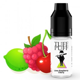E-liquide goût puff citron vert, framboise et cerise aux sels de nicotine