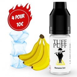 E-liquide goût puff Banana Ice 10ml aux sels de nicotine TUFF PUFF