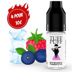 E-liquide goût puff blueberry raspberry ice 10ml aux sels de nicotine TUFF PUFF