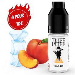 E-liquide goût puff Peach Ice 10ml aux sels de nicotine TUFF PUFF