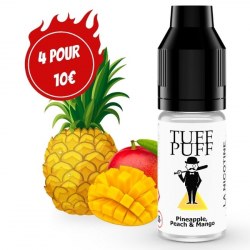 E-liquide goût puff Pineapple Peach Mango 10ml aux sels de nicotine TUFF PUFF