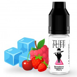 E-liquide goût puff strawberry raspberry cherry ice 10ml aux sels de nicotine TUFF PUFF
