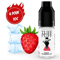 E-liquide goût puff Sweet strawberry ice 10ml aux sels de nicotine TUFF PUFF