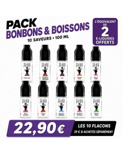 Pack Bonbons et Boissons TUFF PUFF avec 10 e-liquides à 22,90 €