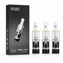 Lot de 3 cartouches KIWI Spark 2 en 0,8 ou 1,2 ohm