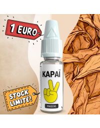 Flacon de e-liquide Tabac Maidens affiche deux étiquettes: « 1 Euro » et « Stock Limité! »