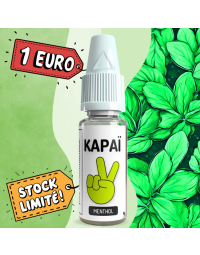 E-liquide 10ml Kapaï, saveur menthol, prix 1,00€, et stock limité