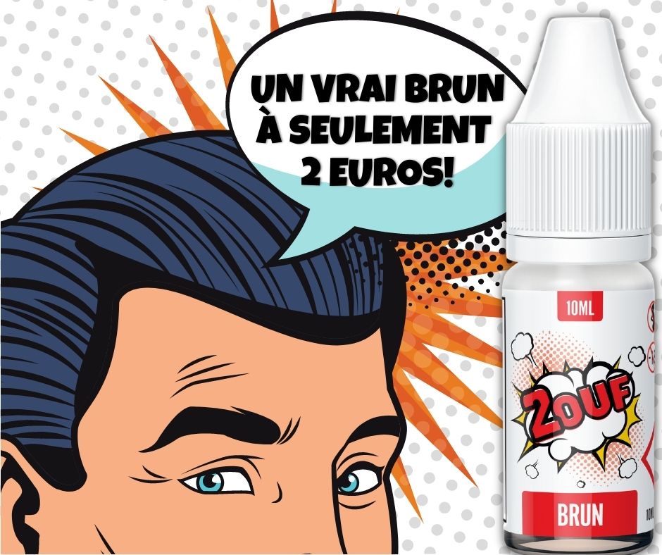 Eliquide tabac brun 2OUF 2 Euros