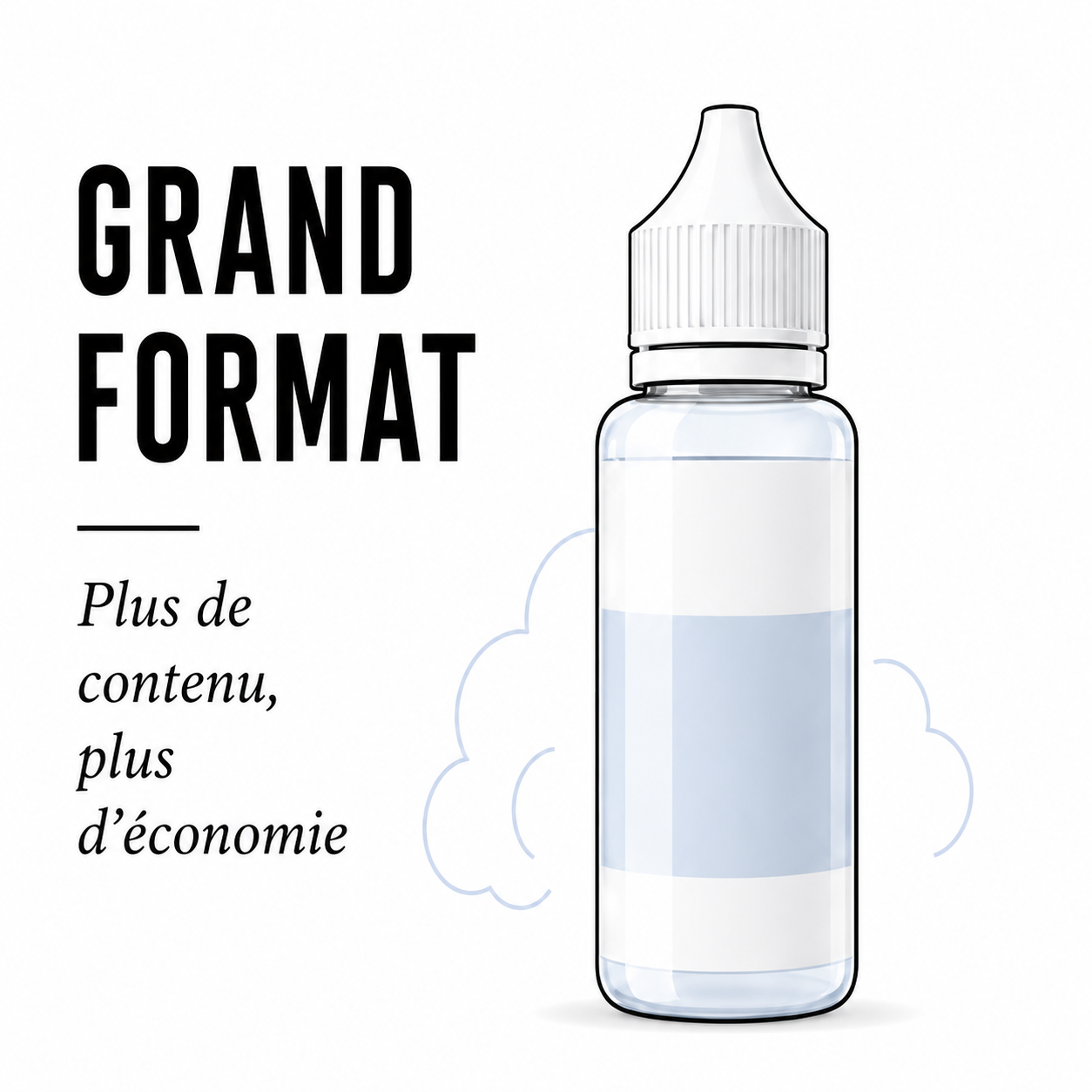 E-liquides grand format 100 ml pour plus d'autonomie et d'économies