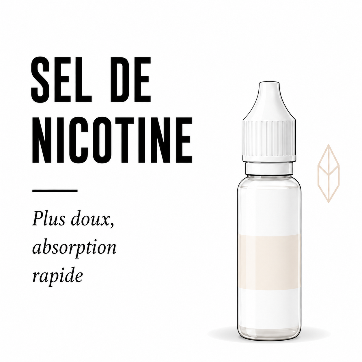 E-liquides aux sels de nicotine pour une absorption rapide et un hit plus doux