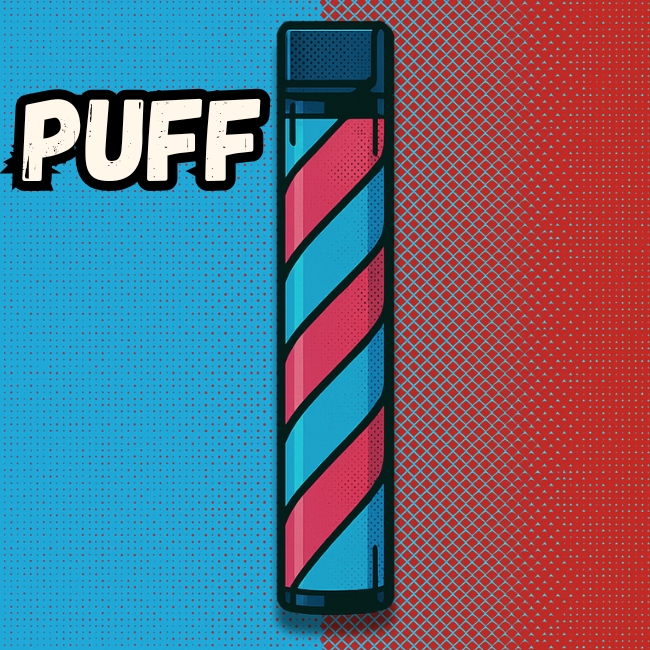 Illustration d’une puff rechargeable